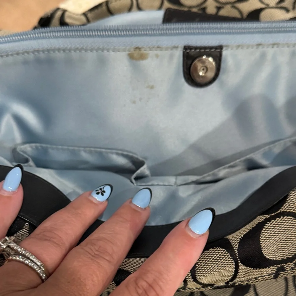 Coach tote signature